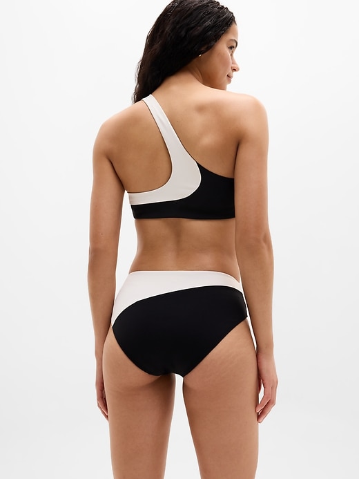 Image number 3 showing, High Waist Cheeky Colorblock Swim Bottom