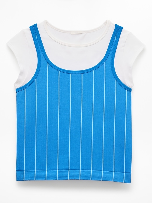 Image number 5 showing, Athleta Girl Rise Above Rib Double Up Tee