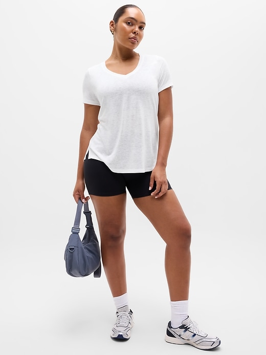 Image number 5 showing, Breezy Scoop V-Neck Tee