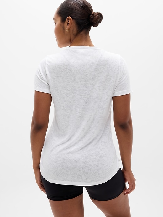 Image number 6 showing, Breezy Scoop V-Neck Tee