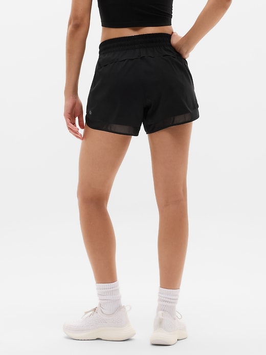 Image number 3 showing, Mesh Racer Run Mid Rise 4" Short