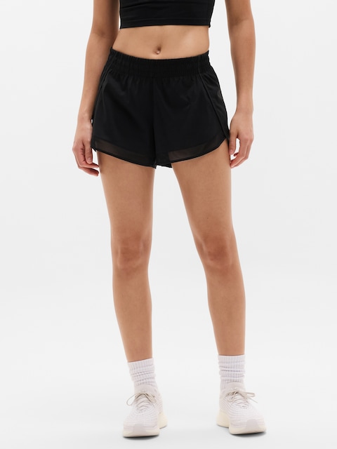 Mesh Racer Run Mid Rise 4" Short