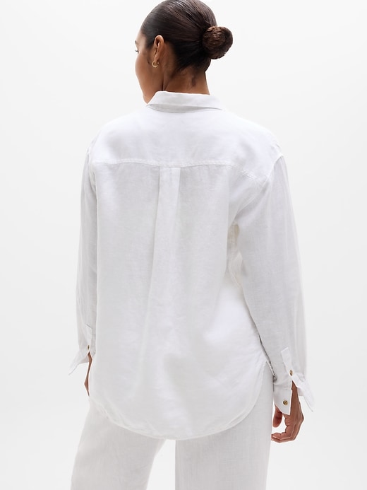 Image number 6 showing, Retreat Linen Top