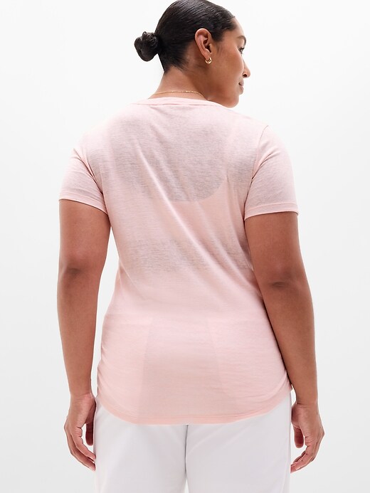 Image number 3 showing, Breezy Scoop V-Neck Tee
