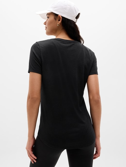 Image number 3 showing, Breezy Scoop V-Neck Tee