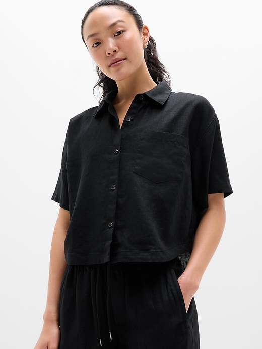 Image number 1 showing, Retreat Linen Short Sleeve Shirt