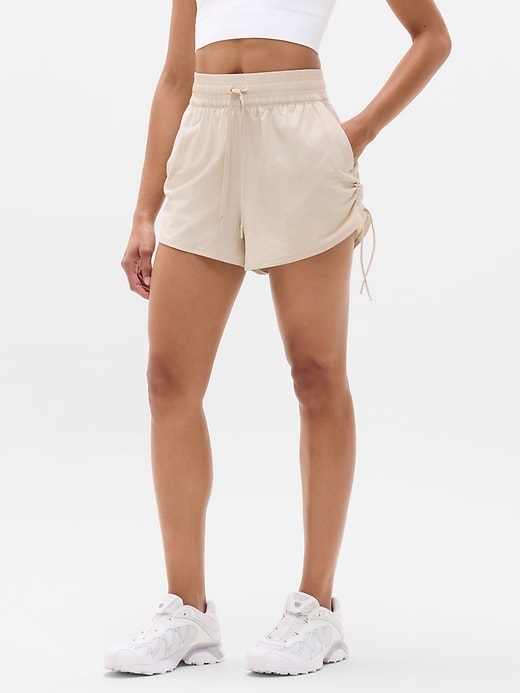 Image number 1 showing, Weekender High Rise Ruched Run Short
