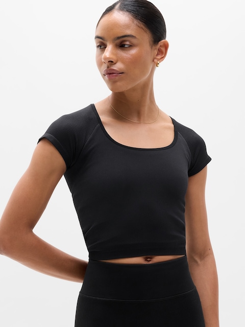 Recharge Seamless Open Back Tee