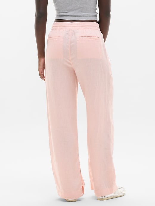 Image number 3 showing, Retreat Linen High Rise Wide Leg Pant