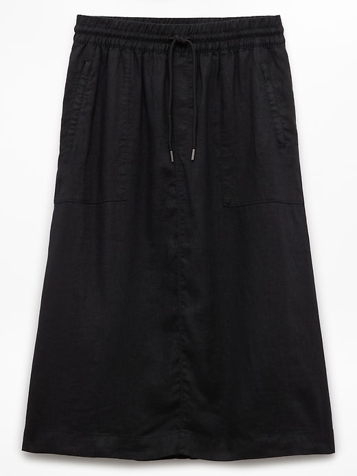 Image number 6 showing, Retreat Linen Midi Skirt