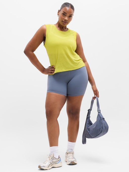 Image number 5 showing, Getaway Linen Blend Muscle Tank