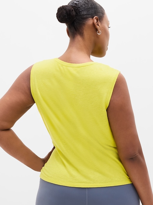 Image number 6 showing, Getaway Linen Blend Muscle Tank