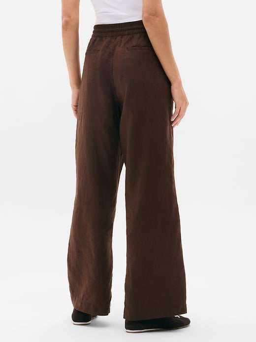 Image number 3 showing, Retreat Linen High Rise Wide Leg Pant