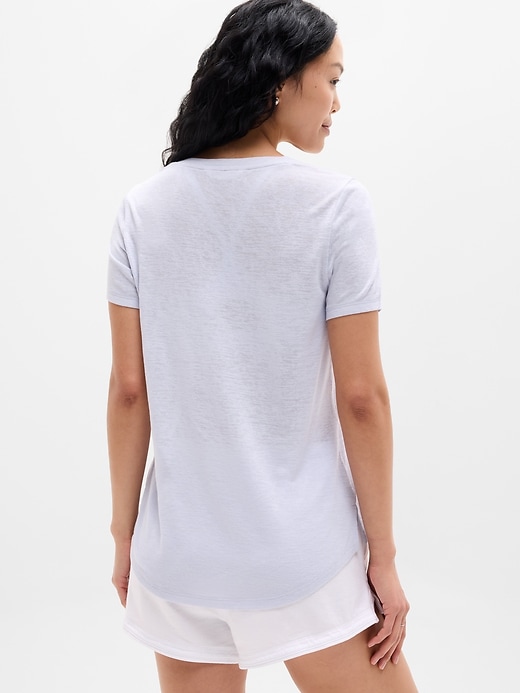 Image number 2 showing, Breezy Scoop V-Neck Tee