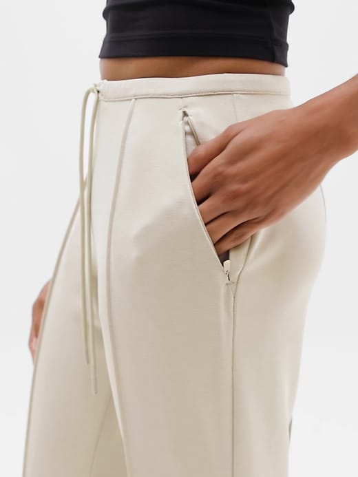 Seasoft Pintuck Mid Rise Flare Pant | Athleta
