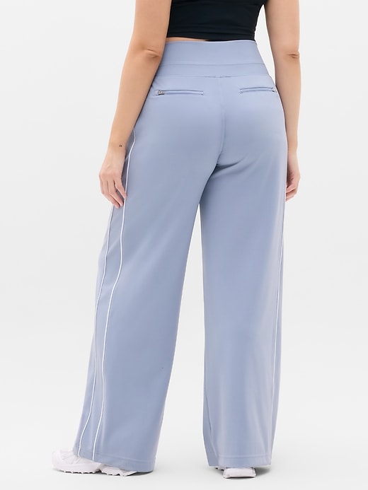 Image number 3 showing, Venice High Rise Track Stripe Wide Leg Pant