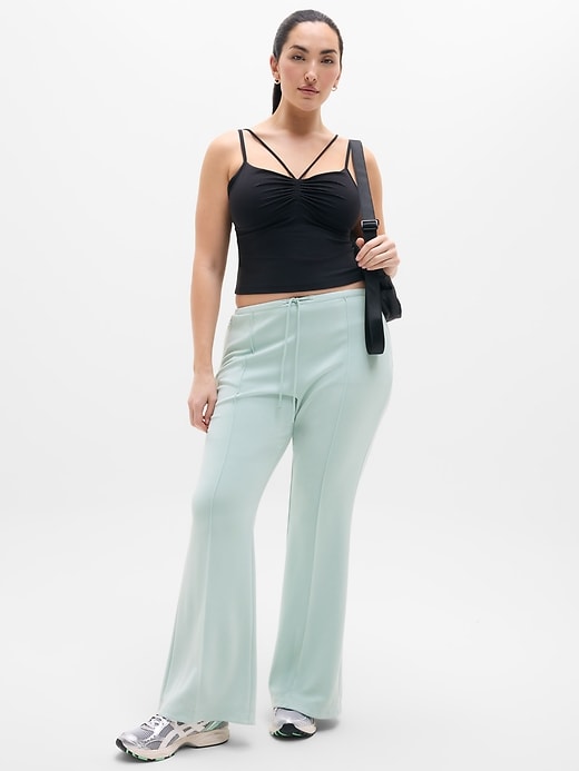 Image number 5 showing, Seasoft Pintuck Mid Rise Flare Pant