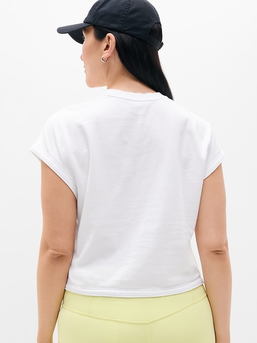 Image number 6 showing, Airy Cotton Terry Sweatshirt Tee