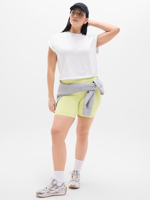 Image number 5 showing, Airy Cotton Terry Sweatshirt Tee