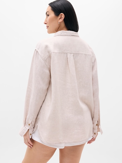 Image number 6 showing, Retreat Linen Top