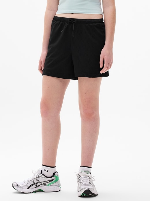 Image number 1 showing, Athleta Girl Gamechanger Mesh 4" Short