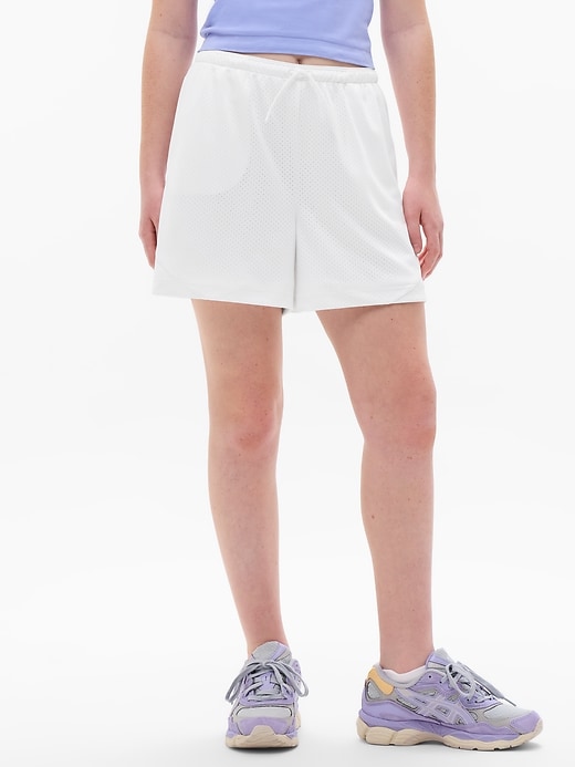 Image number 1 showing, Athleta Girl Gamechanger Mesh 4" Short