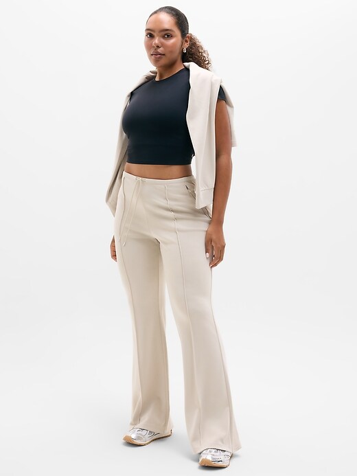 Image number 5 showing, Seasoft Pintuck Mid Rise Flare Pant