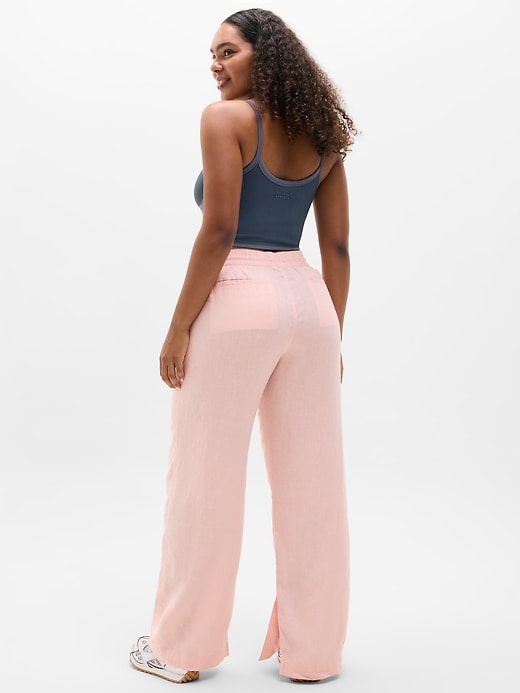Image number 6 showing, Retreat Linen High Rise Wide Leg Pant