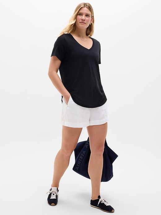 Image number 5 showing, Breezy Scoop V-Neck Tee