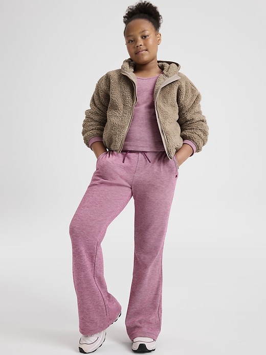 Image number 5 showing, Athleta Girl Low Rise Cozy Rib Flare Jogger
