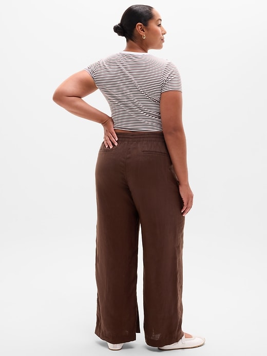 Image number 6 showing, Retreat Linen High Rise Wide Leg Pant