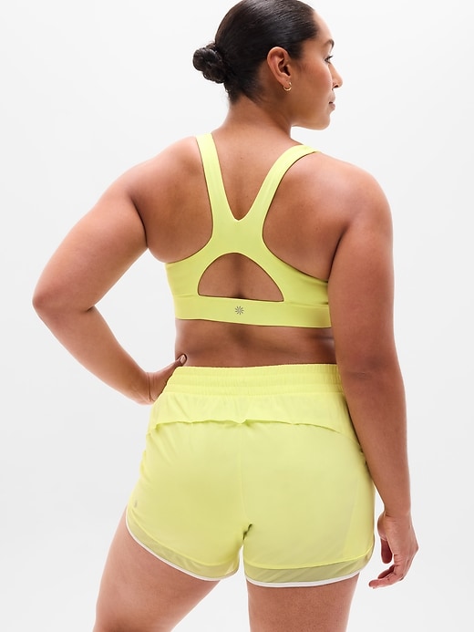 Image number 6 showing, Mesh Racer Run Mid Rise 4" Short