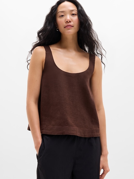 Image number 1 showing, Retreat Linen Tank