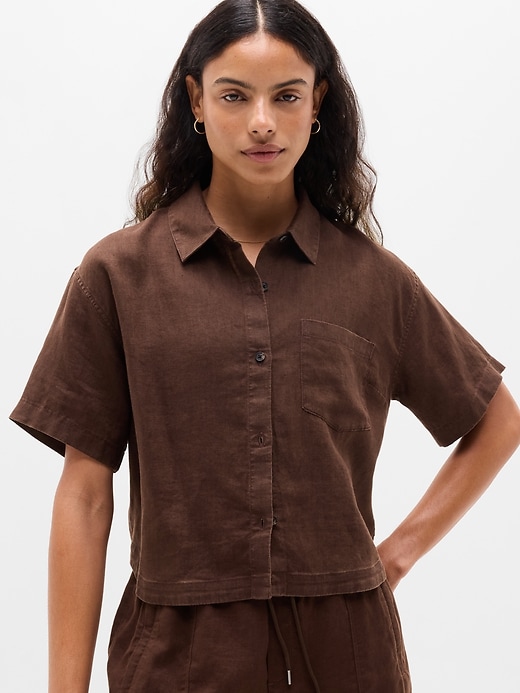 Image number 1 showing, Retreat Linen Short Sleeve Shirt