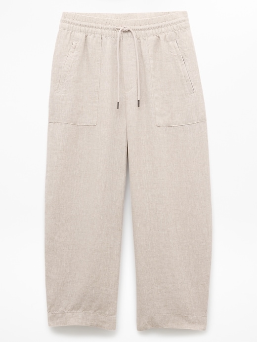 Image number 6 showing, Retreat Linen High Rise Barrel Crop Pant