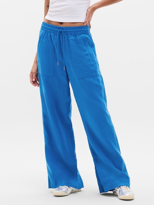 Image number 2 showing, Retreat Linen High Rise Wide Leg Pant