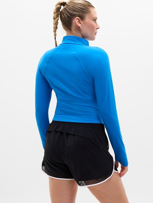 Image number 2 showing, Mesh Racer Run Mid Rise 4" Short