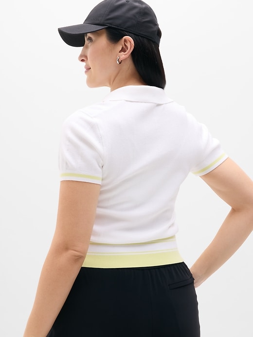 Image number 5 showing, Seamless Polo Tee Sweater