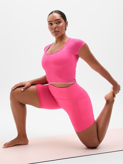 Image number 5 showing, Recharge Seamless Open Back Tee