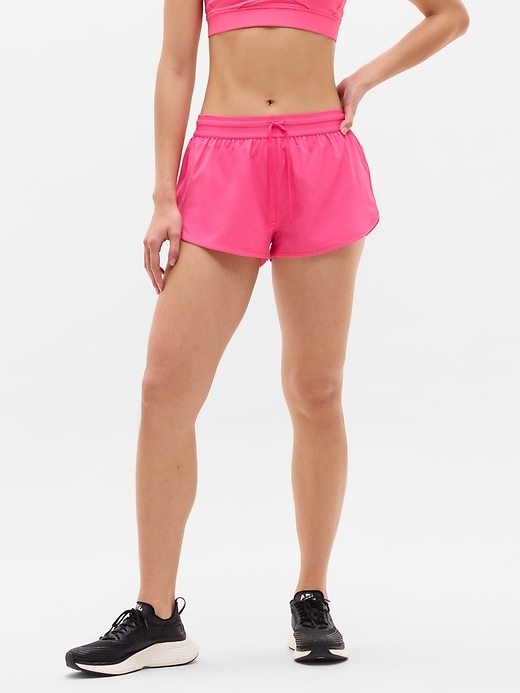 Image number 1 showing, Speedwork Mid Rise Elastic Waistband Short