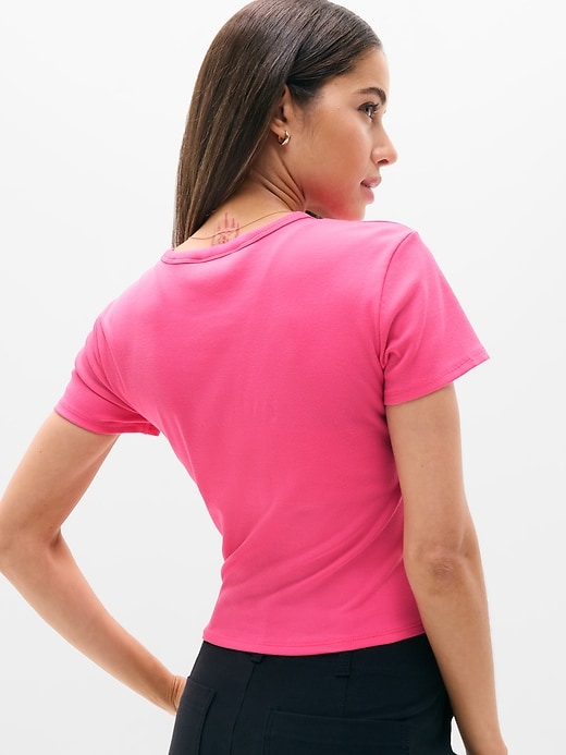 Image number 3 showing, Signature Rib Crop Tee