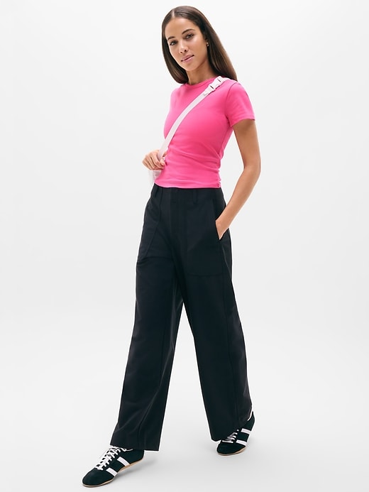 Image number 2 showing, Signature Rib Crop Tee