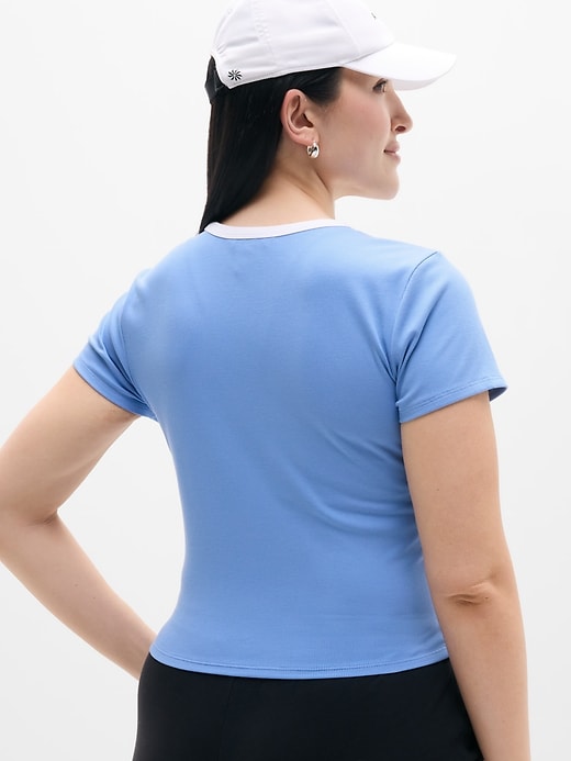 Image number 6 showing, Signature Rib Crop Tee