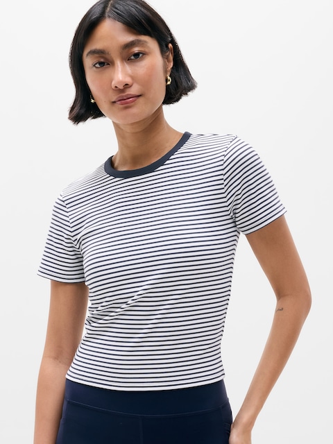 Signature Rib Crop Tee