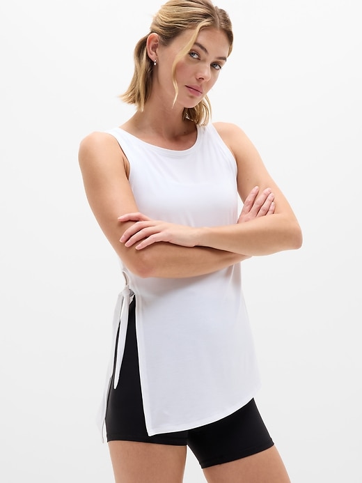 Image number 1 showing, Move With Ease Asym Tie Tank
