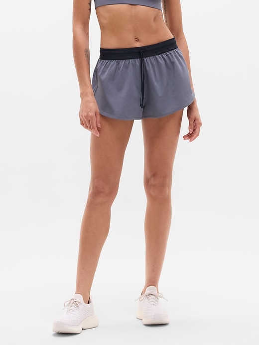 Image number 1 showing, Speedwork Mid Rise Elastic Waistband Short