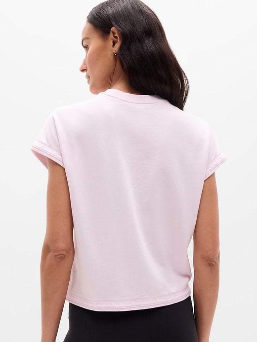 Image number 3 showing, Airy Cotton Terry Sweatshirt Tee