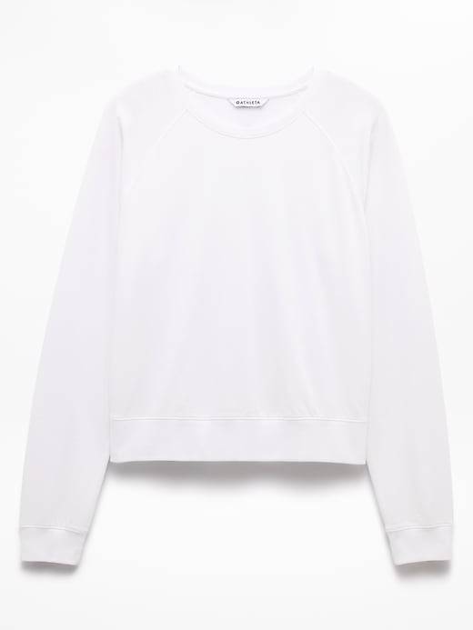 Image number 7 showing, Airy Cotton Terry Crew Sweatshirt