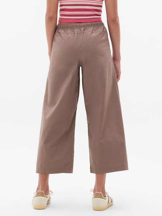 Image number 3 showing, Athleta Girl Woven Wide Leg Crop Pant
