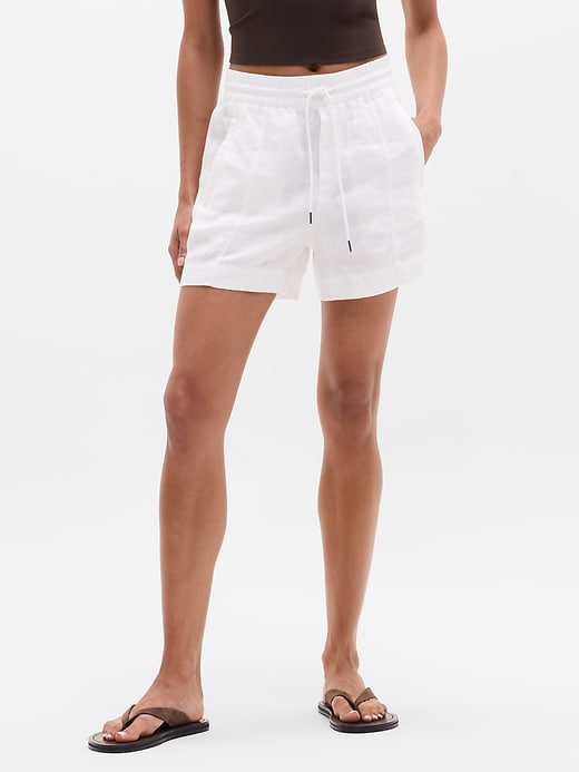 Image number 1 showing, Retreat Linen Mid Rise 4" Short